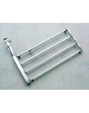 Bruciatore a gas rettangolare professionale Eno Power in acciaio inox AISI 304.
